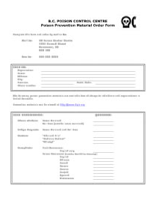 Poison prevention materials order form